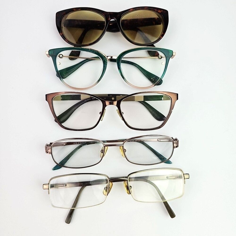 Lot Of Eyeglass Frames Various Brands Used lot of 5 Frames only